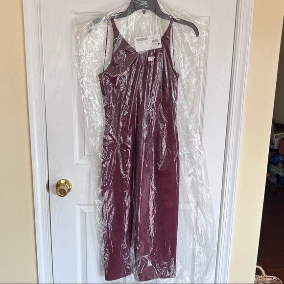 DRESS THE POPULATION Lyla Crepe Cocktail dress (Burgundy) - Picture 6 of 10